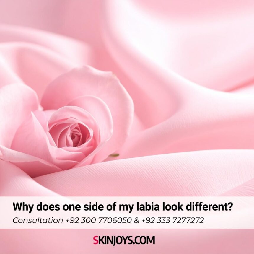 Why does one side of my labia look different