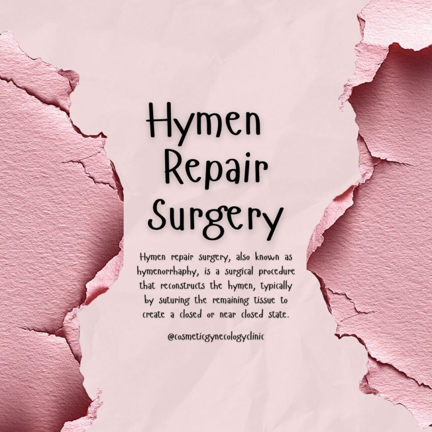 Hymen Repair Surgery